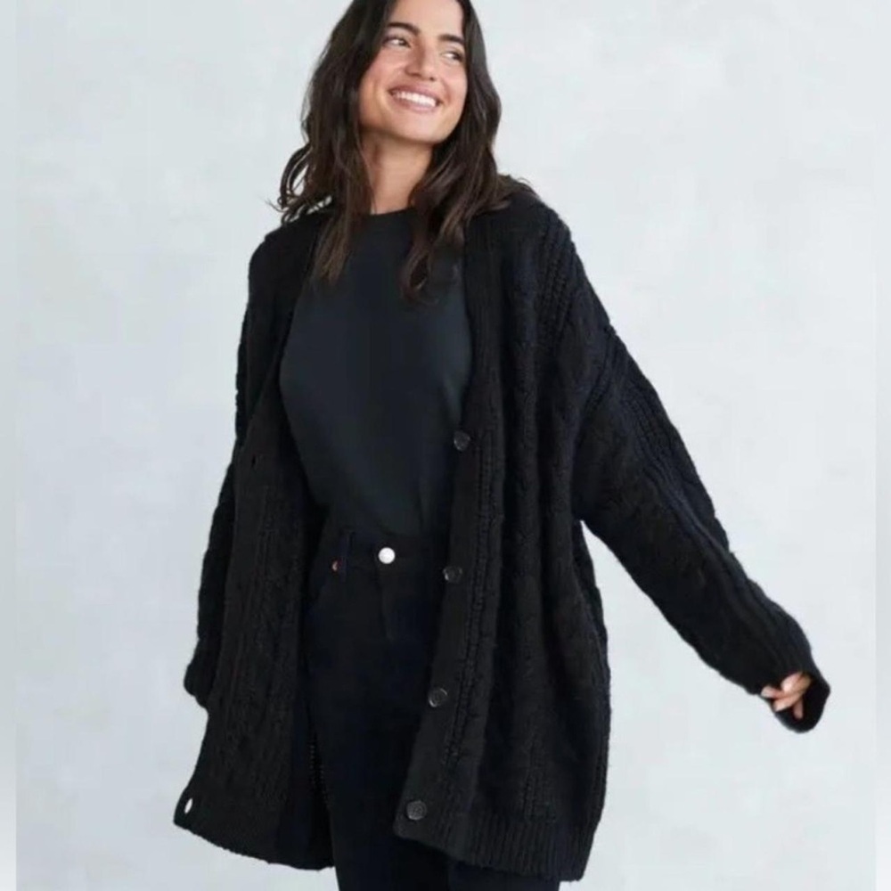 Jenni Kayne Charcoal Knit Cardigan